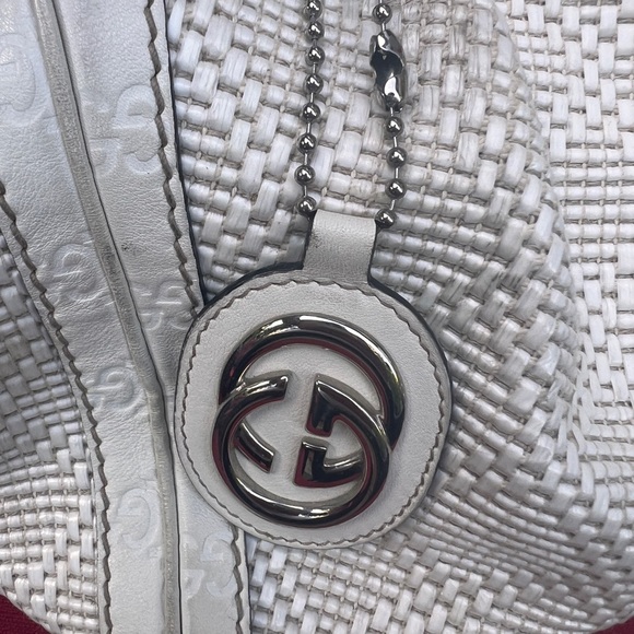 Gucci Woven Raffia Diamante Medium
Sukey Tote White - Picture 8 of 16